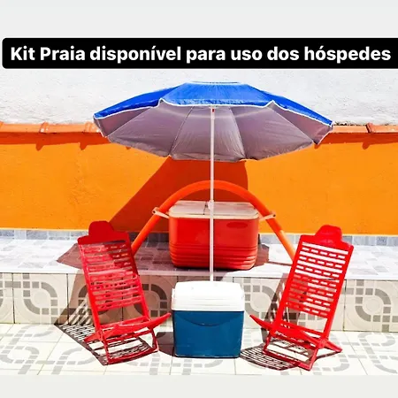 No Centro A 3 Min Da Praia, Pet Friendly E Wi Fi Peruibe Exterior photo